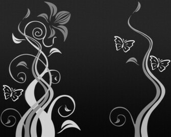 Pretty Gray And White An Black Wallpaper