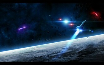 Space Rocket Wallpaper