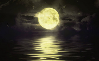 Moon Night Sky Wallpaper
