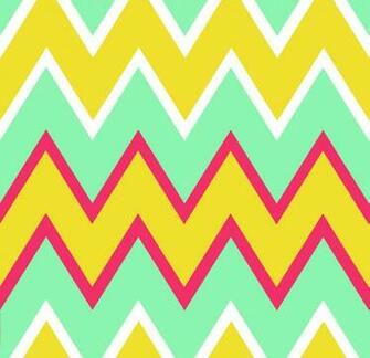 Chevron Mint Pink Yellow The Paisley Emporium