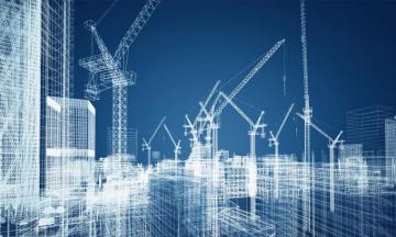 Construction Wireframe Wallpaper Mural Marmalade Art