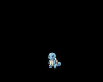 Pokemon Squirtle Black Background Wallpaper High