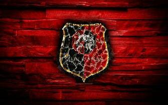Wallpaper Stade Rennais Fc Fiery Logo Ligue Red