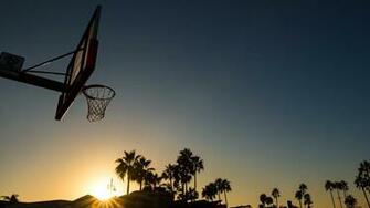 Venice Beach At Sunset Los Angeles County California Usa