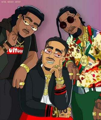 Migos X Family Guy In Sofia BirtHDay Rapper Art Trill