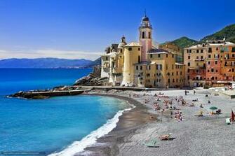 Wallpaper Camogli Ligurian Coast Italy Desktop