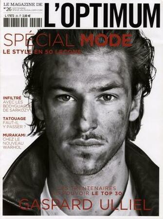 L Optimum Photoshoot Gaspard Ulliel Photo