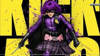 Chloe Moretz Purple Dress Hairs In Kick Ass Wallpaper