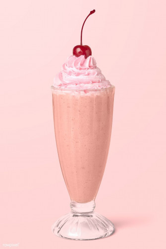 Strawberry Milkshake Wallpaper