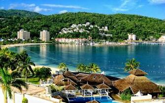 Tropical Resort Wallpaper