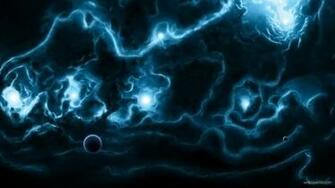 Strange Blue Space HD Wallpaper