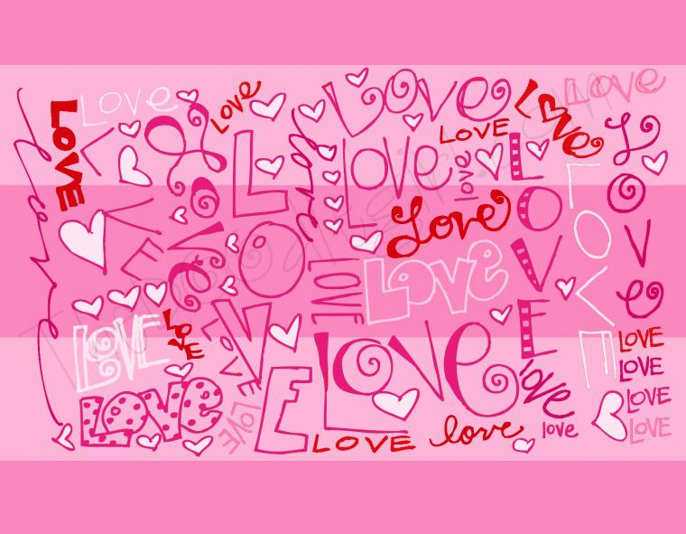 I Love Pink Wallpaper