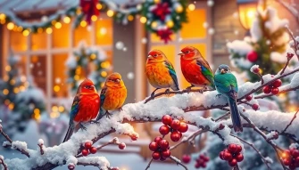 Christmas Bird Wallpaper