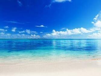 Azure Ocean Beach Clouds Sky Desktop Pc And Mac