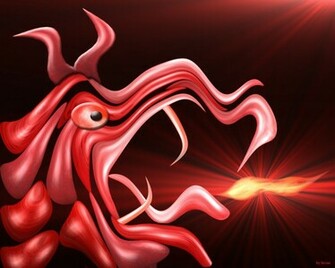Abstract Wax Dragon Wallpaper