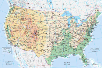 Map Wallpaper Usa Physical From Love Maps On