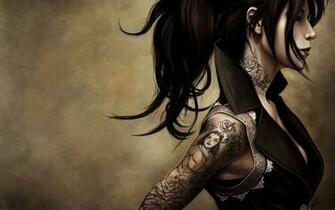 Tattoo And Woman