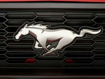 Desktop Wallpaper Of Ford Mustang Logo Computer