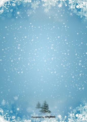 Winter Blue Poster Background