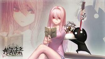 Anime Girl With A Book Wallpaper And Image Pictures