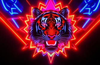 Neon Animal Wallpaper