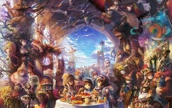 Fairy Tale Anime Painting Wallpaper Background