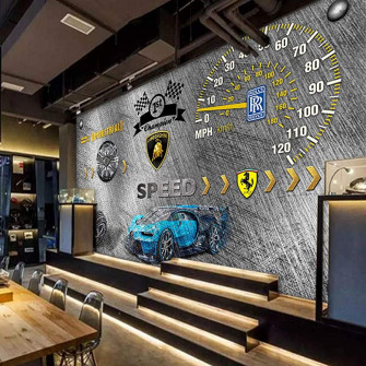 Mural 3d Wallpaper Background Auto Repair