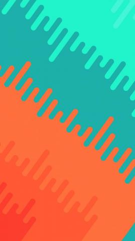 Abstract Orange Green Art Pattern Android Wallpaper Teal And