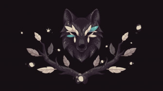 Cool Black Wolf Wallpaper