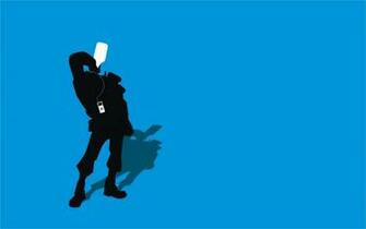 Tf2 Blue Demoman Silhouette Ipod Earbuds By Cwegrecki On