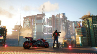 Cyberpunk Night City V Motorcycle HD 4k Wallpaper
