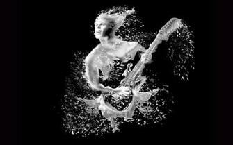 Wallpaper Black White HD Guitar Player By Munna Don Customize