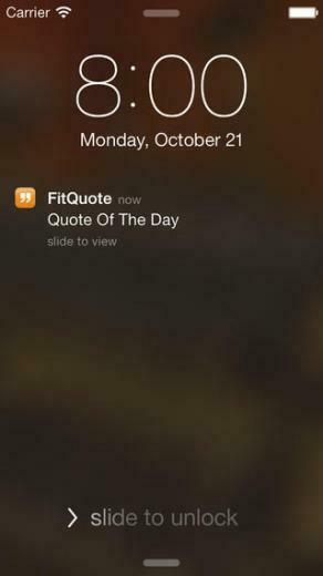 Fitness Quotes iPhone Wallpaper Screenshot