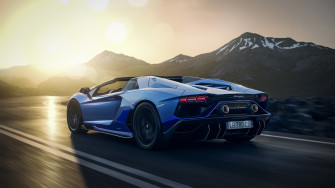 Lamborghini Aventador Blue Wallpaper