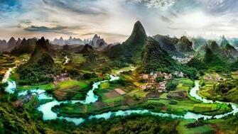 Lovely Green Hills Wallpaper Nature HD HDwallpaper Net