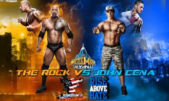 Wrestlemania The Rock Vs John Cena Wallpaper By Kcwallpaper On