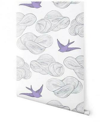 Wallpaper Hygge West Julia Rothman Daydream In Lilac