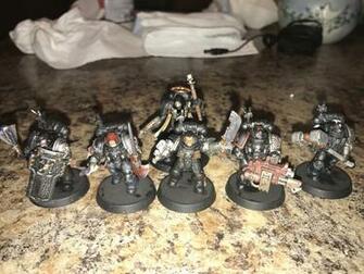 First Deathwatch Kill Team Painted Bonus Chaplain In Background