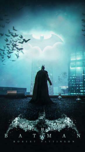 The Batman Robert Pattinson Logo iPhone Wallpaper