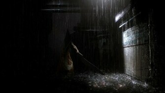 Pyramid Head Back Alley Wallpaper Background