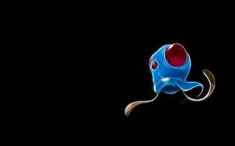 Tentacool Minimalism Black Background Wallpaper Anime