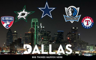 Dallas Wallpaper Featuring Major Sports Teams