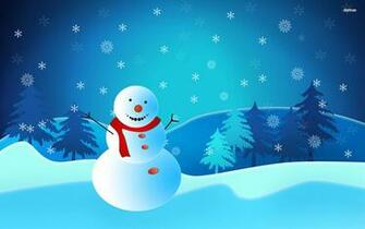 Snowman Wallpaper Holiday