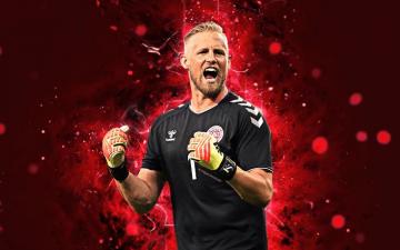 Wallpaper Kasper Schmeichel 4k Abstract Goalkeeper