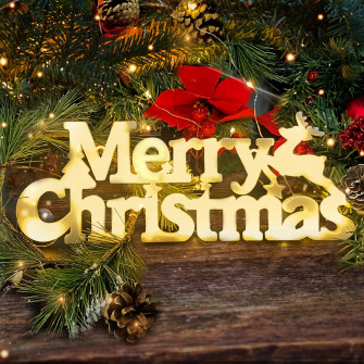 Amazon Merry Christmas Sign Light Up Decorations
