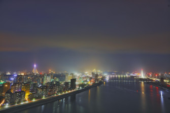 Night Skyline Of Pyongyang North Korea Wallpaper