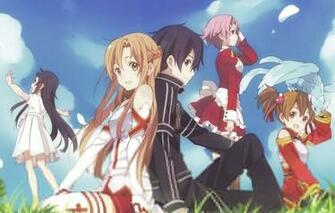 Wallpaper Sword Art Online Kirigaya Kazuto Yuuki Asuna