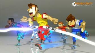 People Running To Finish Line Illustration HD Wallpaper
