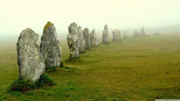 Megalithic Stones Of Lagatjar France Ultra HD Desktop Background