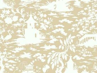 Wallpaper Ashford House Silhouettes Asian Scenic